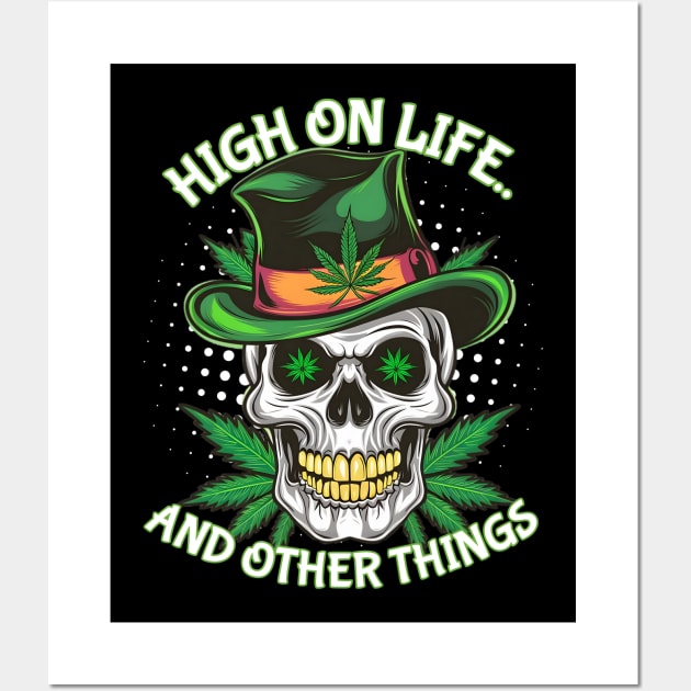 High Skull 420 day Wall Art by FnF.Soldier 